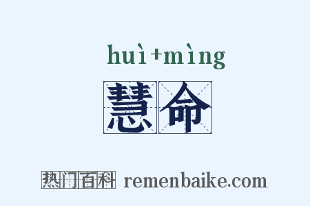 慧命是什么意思的图片